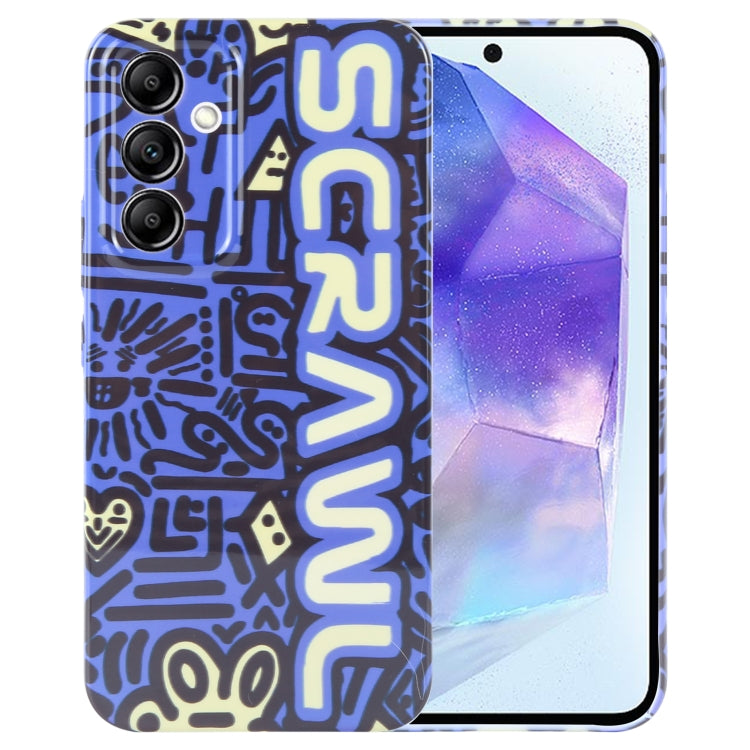 Custodia per telefono per PC con motivo dipinto con foro preciso, For Samsung Galaxy A55 5G