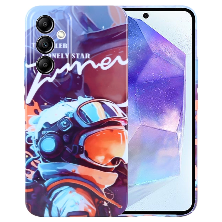 Custodia per telefono per PC con motivo dipinto con foro preciso, For Samsung Galaxy A55 5G