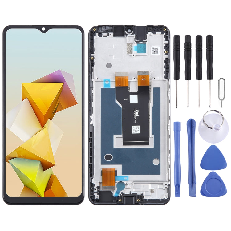 Full Assembly LCD Screen Digitizer with Frame, For ZTE Blade A73 5G, For ZTE Blade A73 4G 7060, For ZTE Blade A72 5G 7540N, For ZTE Blade V40 Vita 8045, For ZTE Blade V2020 Smart 8010, For ZTE Blade A72 4G A7040, For ZTE Blade A52 4G