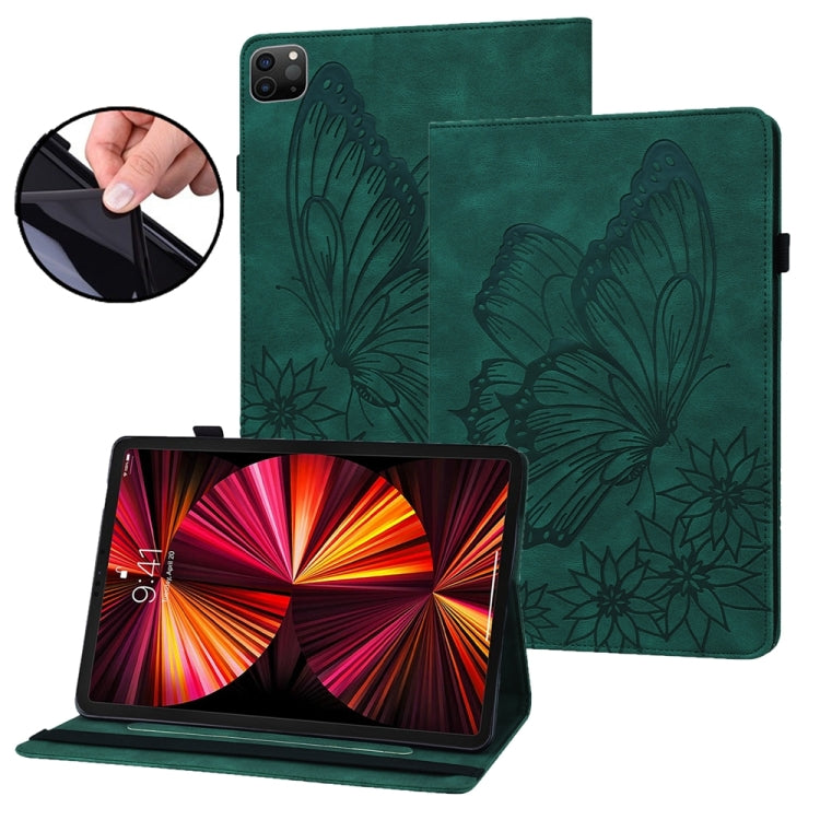 Custodia per tablet in pelle goffrata grande farfalla, For iPad Pro 13 2025 / 2024, For iPad Pro 11 2025 / 2024, For iPad Pro 12.9 2022 / Air 13 2024 / 2025