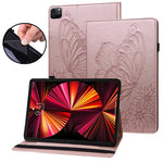 Custodia per tablet in pelle goffrata grande farfalla, For iPad Pro 13 2025 / 2024, For iPad Pro 11 2025 / 2024, For iPad Pro 12.9 2022 / Air 13 2024 / 2025