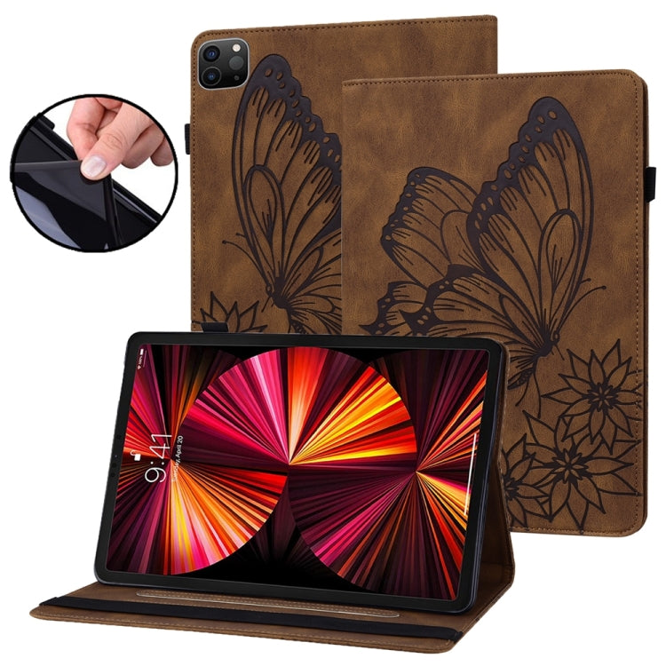 Custodia per tablet in pelle goffrata grande farfalla, For iPad Pro 13 2025 / 2024, For iPad Pro 11 2025 / 2024, For iPad Pro 12.9 2022 / Air 13 2024 / 2025