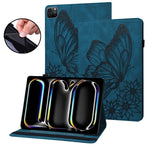 Custodia per tablet in pelle goffrata grande farfalla, For iPad Pro 13 2025 / 2024, For iPad Pro 11 2025 / 2024, For iPad Pro 12.9 2022 / Air 13 2024 / 2025