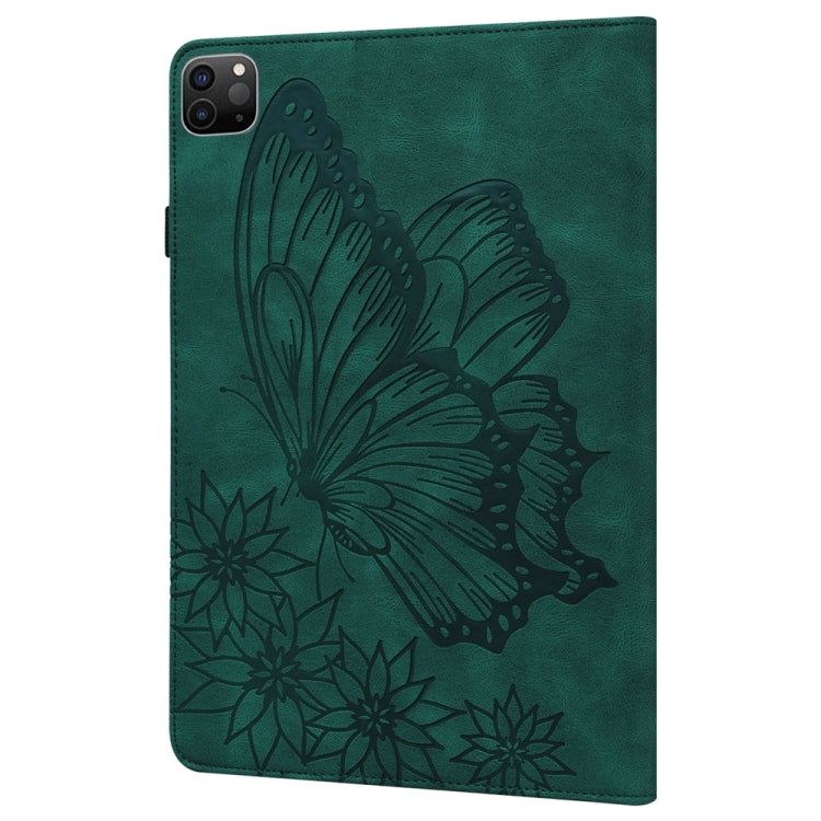 Custodia per tablet in pelle goffrata grande farfalla, For iPad Pro 13 2025 / 2024, For iPad Pro 11 2025 / 2024, For iPad Pro 12.9 2022 / Air 13 2024 / 2025