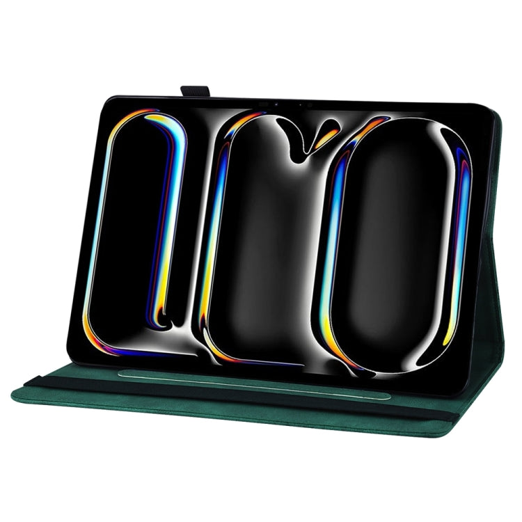 Custodia per tablet in pelle goffrata grande farfalla, For iPad Pro 13 2025 / 2024, For iPad Pro 11 2025 / 2024, For iPad Pro 12.9 2022 / Air 13 2024 / 2025