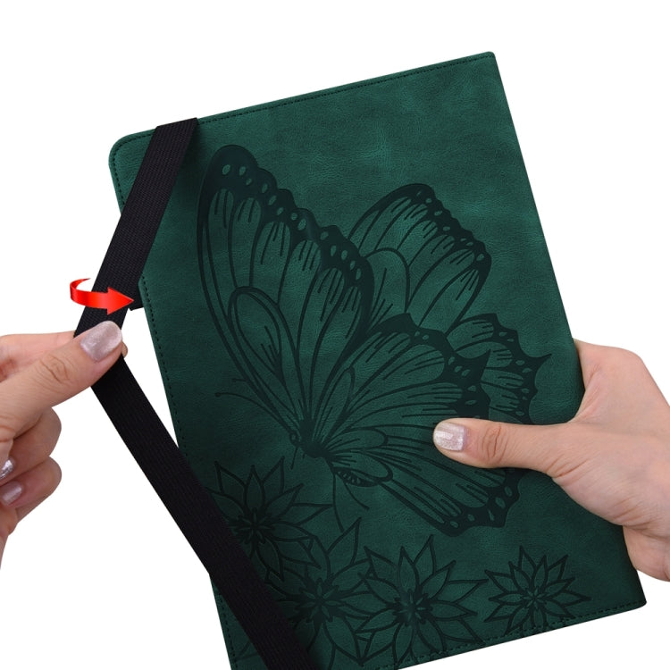 Custodia per tablet in pelle goffrata grande farfalla, For iPad Pro 13 2025 / 2024, For iPad Pro 11 2025 / 2024, For iPad Pro 12.9 2022 / Air 13 2024 / 2025