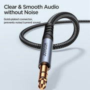 Cavo adattatore audio AUX JOYROOM SY-A08 serie Transsion da 3,5 mm a 3,5 mm, lunghezza: 1,2 m, SY-A08