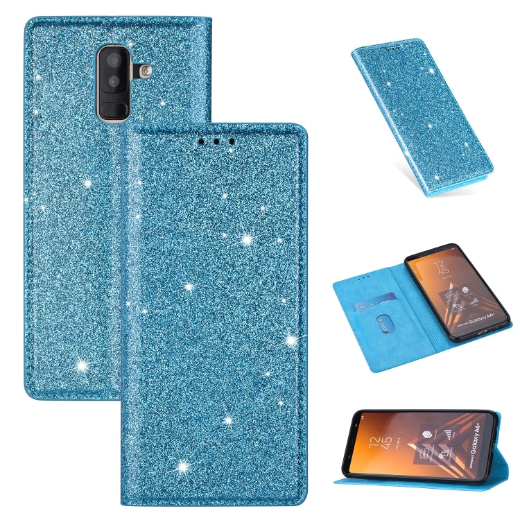 Custodia portafoglio in pelle glitterata per Samsung Galaxy