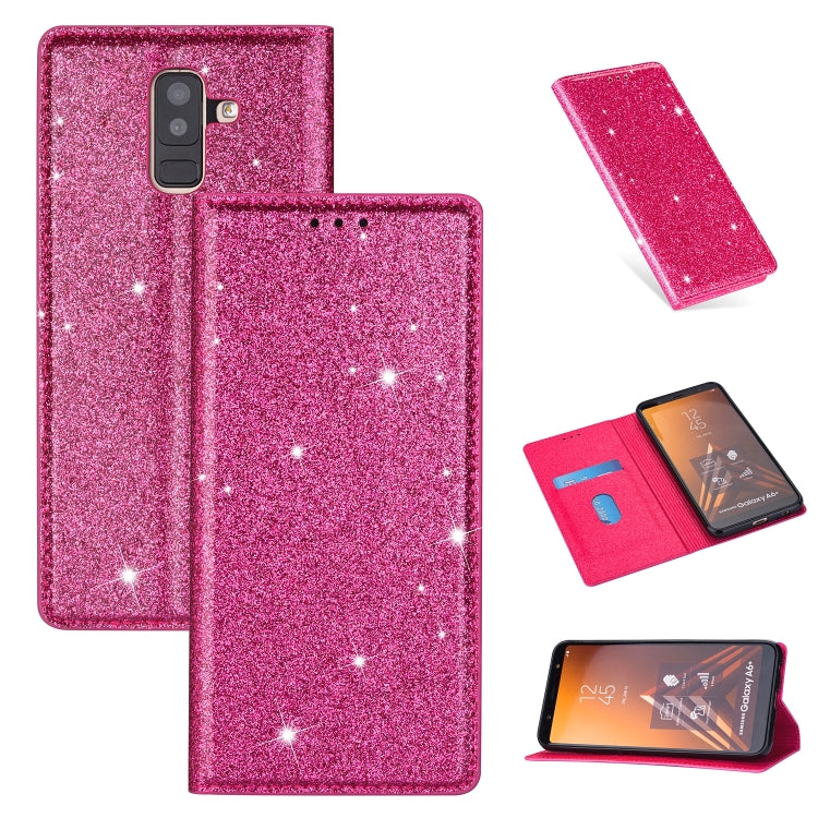 Custodia portafoglio in pelle glitterata per Samsung Galaxy