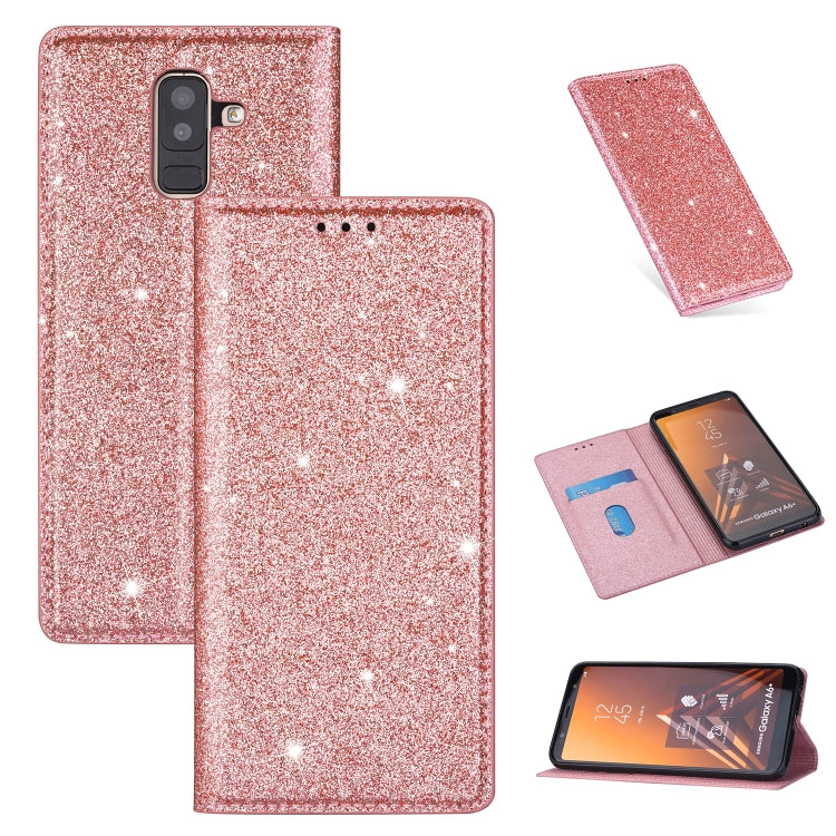 Custodia portafoglio in pelle glitterata per Samsung Galaxy