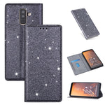 Custodia portafoglio in pelle glitterata per Samsung Galaxy
