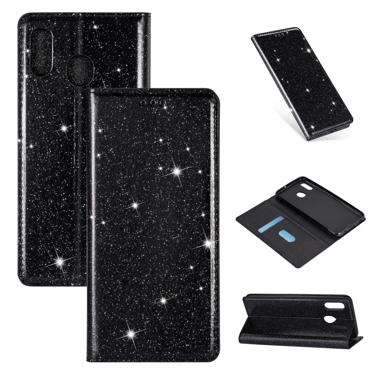 Custodia portafoglio in pelle glitter per Samsung Galaxy