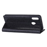 Custodia portafoglio in pelle glitter per Samsung Galaxy
