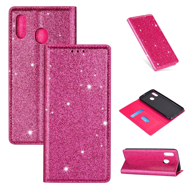 Custodia portafoglio in pelle glitter per Samsung Galaxy