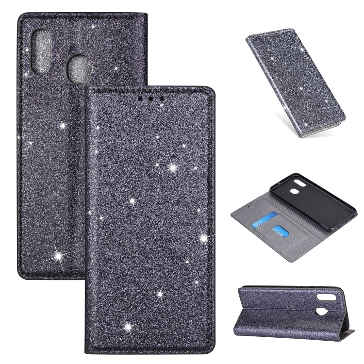 Custodia portafoglio in pelle glitter per Samsung Galaxy