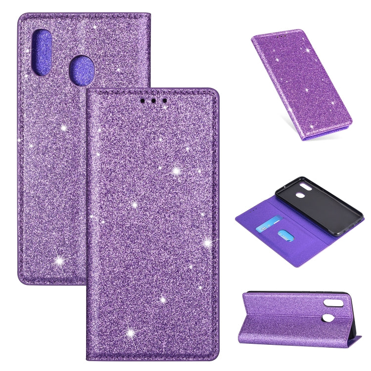 Custodia portafoglio in pelle glitter per Samsung Galaxy