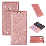 Custodia portafoglio in pelle glitter per Samsung Galaxy