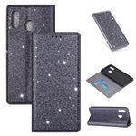 Custodia portafoglio in pelle glitter per Samsung Galaxy
