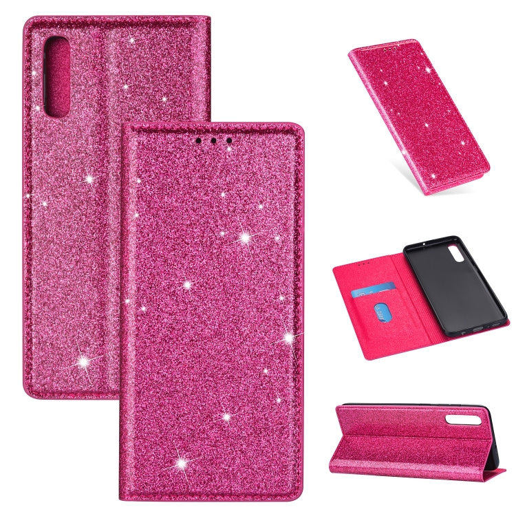 Custodia portafoglio in pelle glitter per Samsung Galaxy