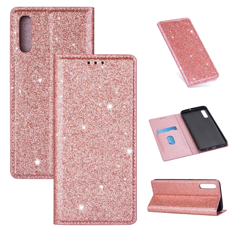 Custodia portafoglio in pelle glitter per Samsung Galaxy