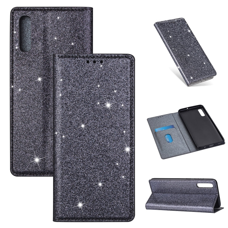 Custodia portafoglio in pelle glitter per Samsung Galaxy
