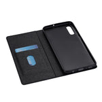 Custodia portafoglio in pelle glitter per Samsung Galaxy A70