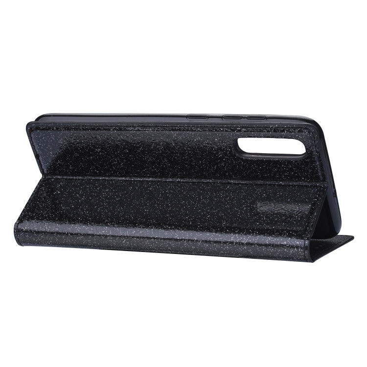 Custodia portafoglio in pelle glitter per Samsung Galaxy A70
