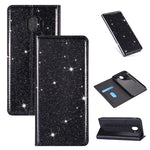 Custodia portafoglio in pelle glitter per Samsung Galaxy A70