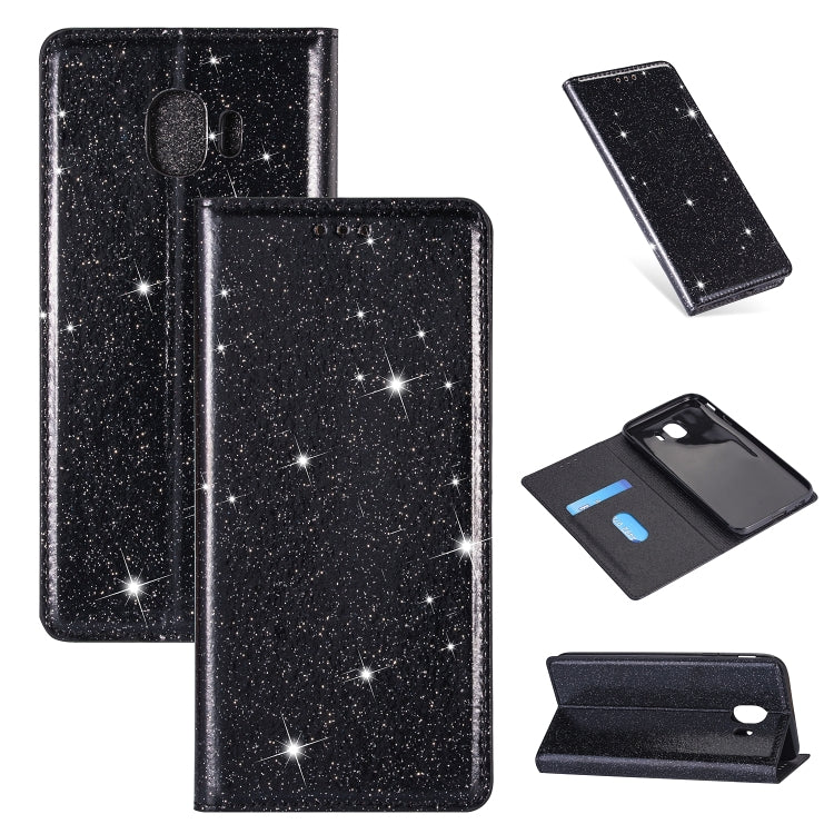 Custodia portafoglio in pelle glitter per Samsung Galaxy A70