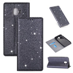 Custodia portafoglio in pelle glitter per Samsung Galaxy A70