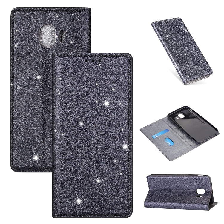 Custodia portafoglio in pelle glitter per Samsung Galaxy A70