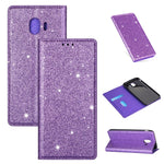 Custodia portafoglio in pelle glitter per Samsung Galaxy A70