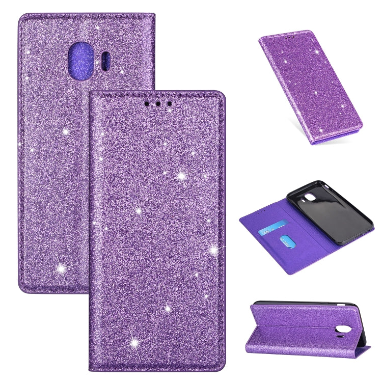 Custodia portafoglio in pelle glitter per Samsung Galaxy A70