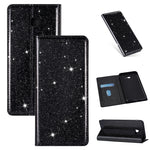 Custodia portafoglio in pelle glitter per Samsung Galaxy A70