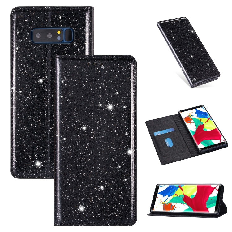 Custodia portafoglio in pelle glitter per Samsung Galaxy Note9