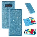 Custodia portafoglio in pelle glitter per Samsung Galaxy Note9