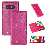 Custodia portafoglio in pelle glitter per Samsung Galaxy Note9