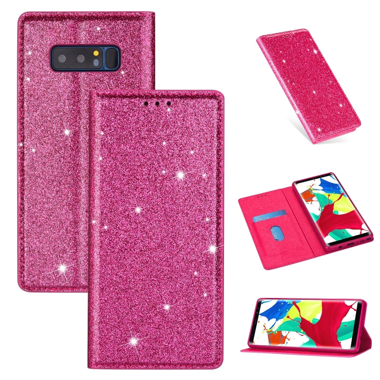 Custodia portafoglio in pelle glitter per Samsung Galaxy Note9