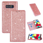 Custodia portafoglio in pelle glitter per Samsung Galaxy Note9