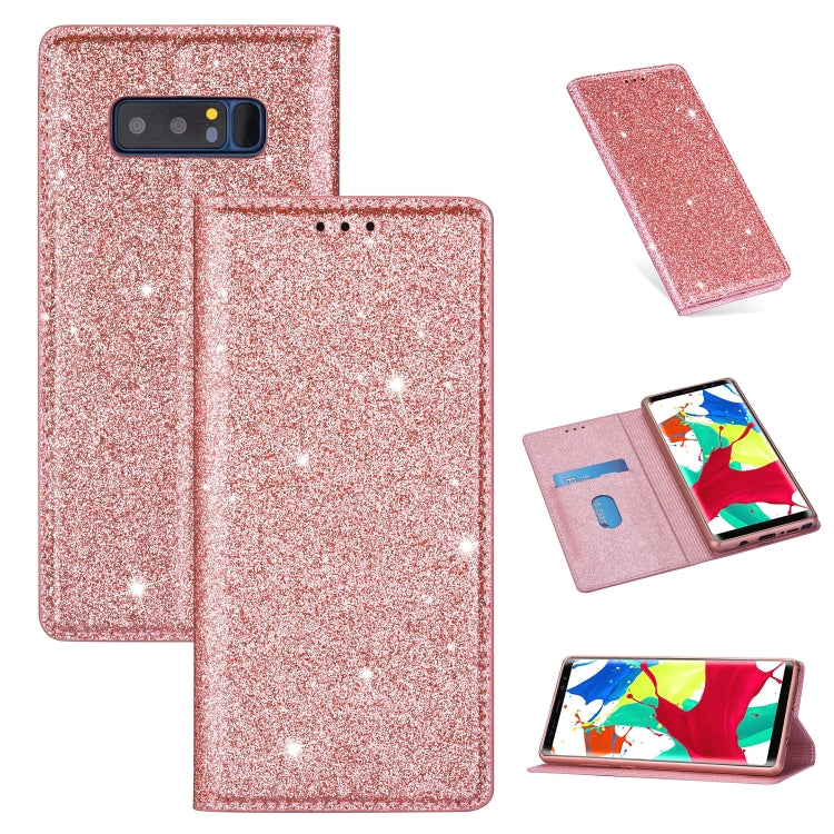 Custodia portafoglio in pelle glitter per Samsung Galaxy Note9
