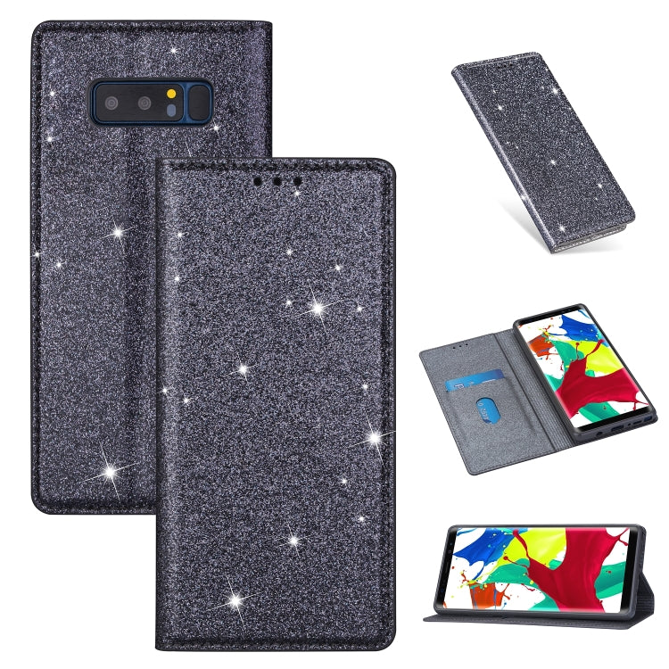 Custodia portafoglio in pelle glitter per Samsung Galaxy Note9
