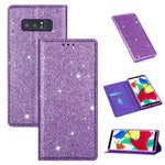 Custodia portafoglio in pelle glitter per Samsung Galaxy Note9