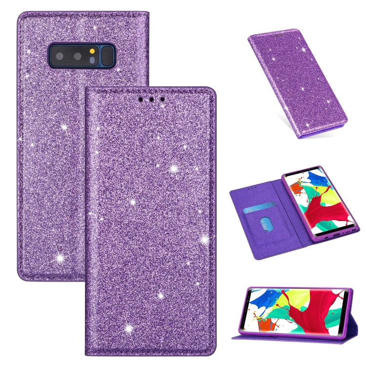 Custodia portafoglio in pelle glitter per Samsung Galaxy Note9