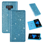 Custodia portafoglio in pelle glitter per Samsung Galaxy Note9