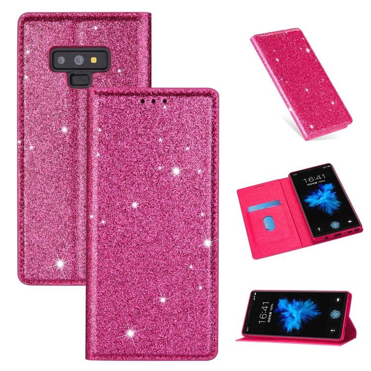 Custodia portafoglio in pelle glitter per Samsung Galaxy Note9