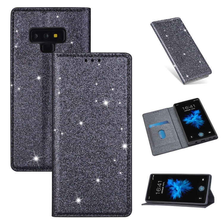 Custodia portafoglio in pelle glitter per Samsung Galaxy Note9