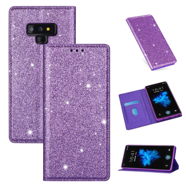 Custodia portafoglio in pelle glitter per Samsung Galaxy Note9