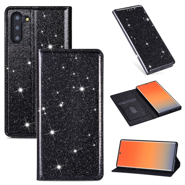 Custodia portafoglio in pelle glitter per Samsung Galaxy S10