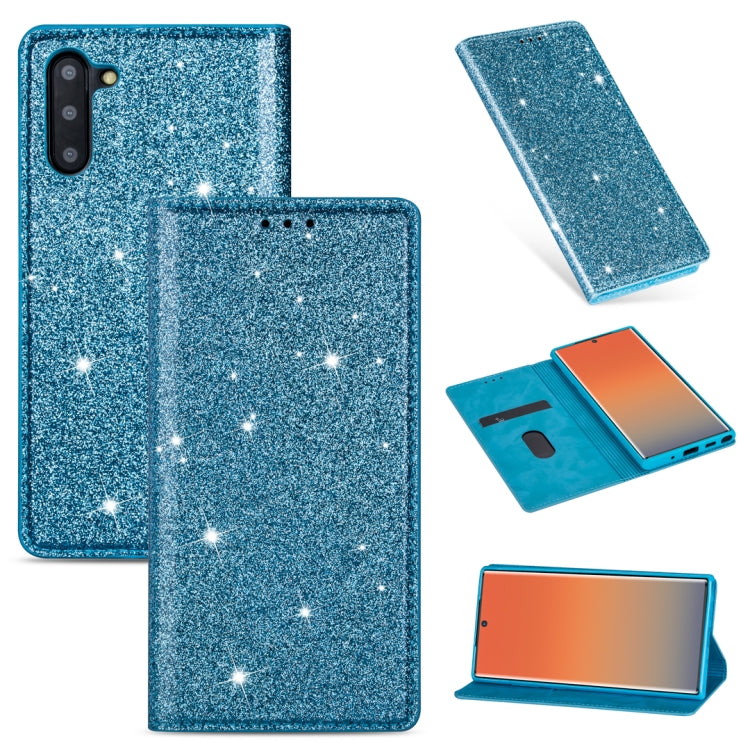 Custodia portafoglio in pelle glitter per Samsung Galaxy S10