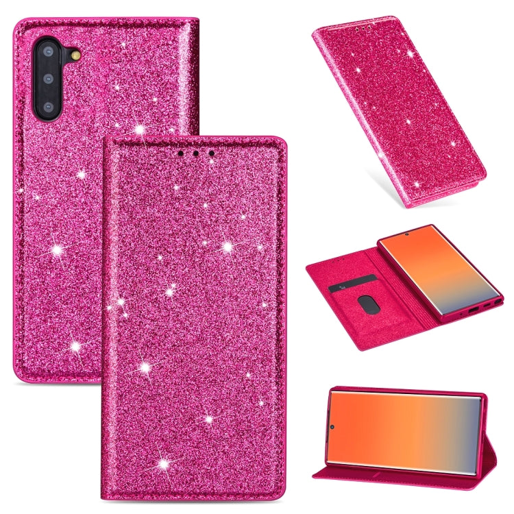 Custodia portafoglio in pelle glitter per Samsung Galaxy S10